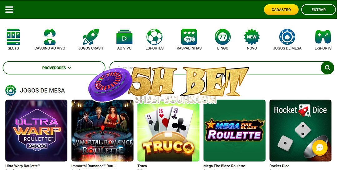 5h bet Bônus